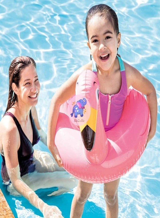 KidsZeeNie® Flamingo Split Animal Themed Inflatable Swimming Ring for Kids Summer Fun|Anti Flip Swimming Ring Tube for Kids 3 to 6 Boys,Girls| Circle Float Swim Tube for Pool Party, Lake, Beach - Image 5